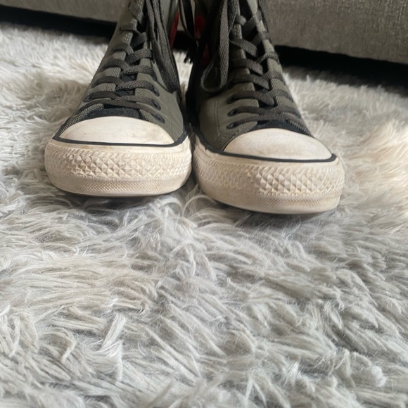 Chuck Taylor All * Grey Converse Rubber Casino Hi-Top Sneaker Mens 11 - 153966C - Picture 3 of 8